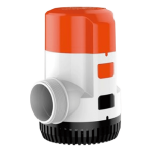 SEAFLO SFBP1-G3700-01 – Bomba Sumergible / 3700 GPH (14000 LPH) / 12V CD / Impulsor Grande / Anti-Airlock / Conector Rápido / Puertos Rectos o 90°
