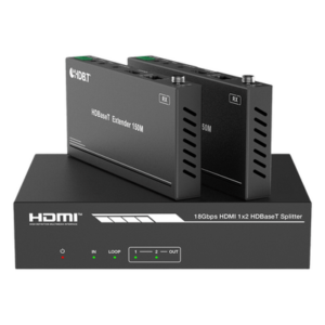 EPCOM PROAUDIO EPP-SPB12H150 – Splitter y Extensor HDMI / 1x2 / HDBaseT / 4K@60Hz 4:4:4 / 120 m (393.7 ft) / 1080p@150 m (492.1 ft) / PoC / Audio 7.1 Canales