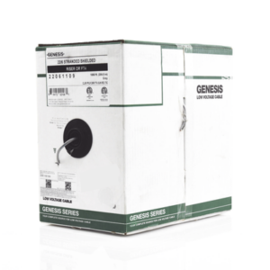 GENESIS 2206-1109/1000 – Cable para Alarma / 6 Conductores / 22 AWG / Blindado / Riser / 305 m (1000 ft) / Gris