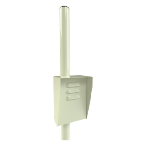 EPCOM RF-SOP – Montaje para piso / Tubo calibre 18 de 2" / Altura 2.5 m (8.2 ft) / Gabinete 156 x 249 x 121 mm
