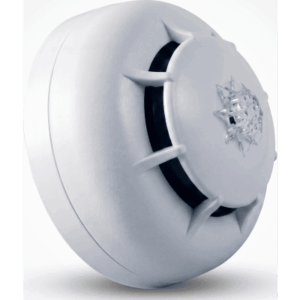 INIM ELECTRONICS ED-200 – Detector de Temperatura / Termovelocimétrico y Umbral Fijo 58 °C o 72 °C / Aislador de Cortocircuito Integrado / Certificado EN54-17 / LED Tricolor 360°
