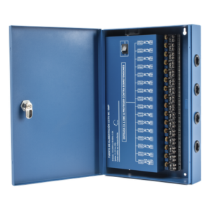 EPCOM POWERLINE XP-16DC-20-4KV – Fuente de Poder Profesional HEAVY DUTY @ 20 Amperes / Compatible con cámaras 4K / 16 Canales / Hasta 1.25A por Salida / Ajuste Independiente de 11 a 15 Vcc por Salida / Protección Contra Sobrecargas / Filtro de Ruido Especial para Cám