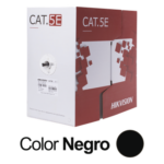 HIKVISION DS-1LN5EO-UU/E – Bobina de Cable UTP / Cat 5E / 24 AWG / 305 m (1000 pies) / PE Exterior / 100% Cobre / 100 MHz / PoE