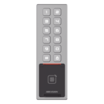 HIKVISION DS-K1T805MBFWX – Teclado de Control de Acceso IP / Wi-Fi / Antivandálico IP65 e IK08 / Lector MIFARE 13.56 MHz / 3,000 Huellas / 10,000 Tarjetas / Bluetooth