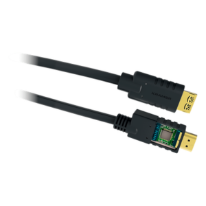KRAMER CA-HM-35 – Cable HDMI Activo / 4K@60Hz 4:4:4 / 18 Gbps / 10.70 m (35 ft) / Triple Blindaje / K-Lock / CL3/FT4
