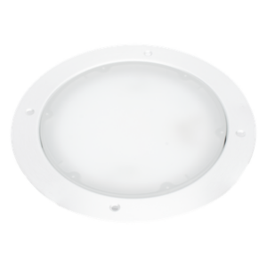 ECCO PCLLEDVV – Luz LED Vehicular de Techo / 7" / Tecnología VioSafe / 12-24 VCD / 1.5 A / 2 Intensidades / 9' x 9' x 0.5' (2.74 x 2.74 x 0.15 m)