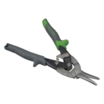 KLEIN TOOLS 1201-R – Tijeras de Aviación / Corte Derecho / Cortacables Integrado / Acero Calibre 18 / Inoxidable Calibre 22 / Bloqueo por Resorte