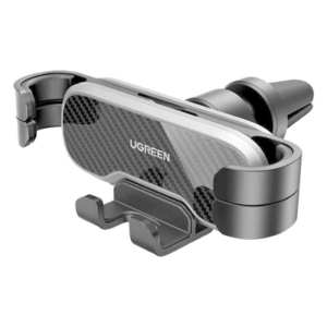 UGREEN 80539 – Soporte para Teléfono Automotriz / Rejilla de Ventilación / Rotación 360° / Tecnología Gravity Drive / 5 Puntos de Sujeción / Ancho 65-80 mm
