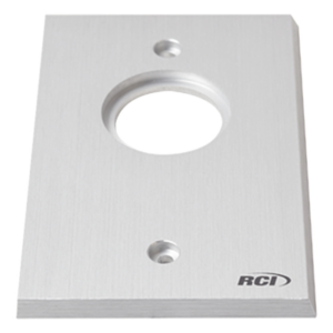RCI - DORMAKABA 960MAX28 – Placa para Interruptor / Aluminio Extruido 1/4' / Bordes Biselados / Anodizado Pulido / Compatible Cajas Estándar