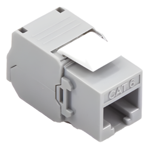 LINKEDPRO BY EPCOM LP-KJ-610-TTGY – Módulo Jack Keystone / Cat6 / Toolless / Terminación 180° / UTP / Color Gris