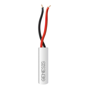 GENESIS 2101-1101/1000 – Cable para Alarma / 2x22 AWG / Cobre Sólido / Riser CMR-CL3R / 305 m (1000 ft) / Blanco