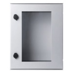PRECISION PST-4050-20PT – Gabinete de Poliéster IP65 / Puerta Transparente / 400 x 500 x 200 mm / Carga 30 kg / Placa Trasera Incluida / Uso en Intemperie