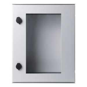 PRECISION PST-4050-20PT – Gabinete de Poliéster IP65 / Puerta Transparente / 400 x 500 x 200 mm / Carga 30 kg / Placa Trasera Incluida / Uso en Intemperie