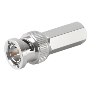 RF INDUSTRIES,LTD RFB-1705 – Conector BNC Macho / Ensamble Roscable / RG-59/U / 75 Ohm / 14 mm x 37.6 mm / Níquel-Oro-Delrin