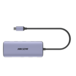 HIKSEMI by HIKVISION HS-HUB-DS11 – Hub USB-C 11 en 1 / HDMI 4K + VGA / 4 Puertos USB / RJ45 Gigabit / PD 100W / Lector SD y Micro SD / Aluminio
