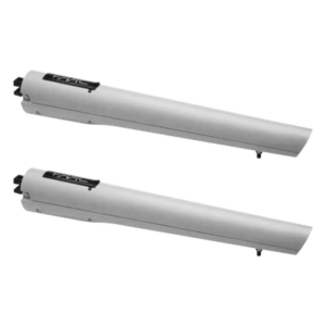 FAAC 10599807 – Kit Operadores para Puerta Abatible / Hoja 2.7 m (8.9 ft) / Carga 300 Kg / 20 Ciclos/Hora / 24 VCC / 145 daN / Respaldo de Baterías