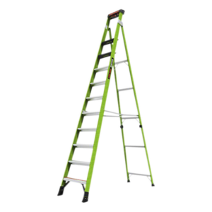 Little Giant Ladder Systems SENTINEL12 – Escalera Industrial / Fibra de Vidrio / 3.65 m (12 ft) / Capacidad 170 kg / Tipo IAA / Doble Modo / Almohadilla Giratoria