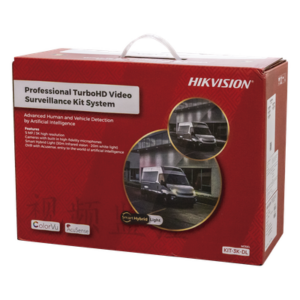 HIKVISION KIT-3K-DL – Kit TurboHD / 3K 5 Megapixel / DVR 4 Canales / 4 Cámaras Bala / Dual Light 30 m (98.4 ft) / IP67 / Micrófono Integrado / Cables 18.3 m (60 ft)