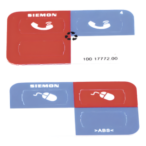 SIEMON Z-ICON-03B – Icono de identificación para jacks / Color rojo / Bolsa con 100 piezas / Compatible Z-MAX / PoE++ 802.3bt / HDBaseT