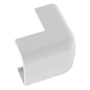 PANDUIT OCF5WH-E – Empalme de Esquina Exterior / Conducto Portacables Superficial / Baja Tensión LD5 / Radio de Curvatura 1 pulgada / Cierre Rápido / PVC Rígido