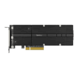 SYNOLOGY M2D20 – Adaptador SSD M.2 NVMe / PCIe 3.0 x8 / 2 Ranuras M-Key / Formatos 22110 y 2280 / Perfil Bajo y Altura Completa