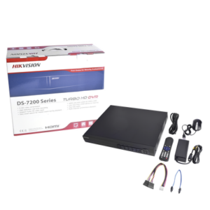 HIKVISION DS-7216HQHI-F2 – DVR/NVR 18 Canales (16+2) / 16 Canales Turbo HD hasta 2 Megapixeles / 2 Canales IP hasta 2 Megapixeles / Compresión de video avanzada / Hik-Connect P2P / Video análisis / Salida de video 4K / Entradas y Salidas de Audio y Alarma