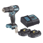 MAKITA DHP487SYX2 – Taladro Rotomartillo Inalámbrico / 18V / 1,700 RPM / 40 N.m / Mandril 13 mm (1/2') / Motor Sin Escobillas / 2 Baterías 1.5 Ah