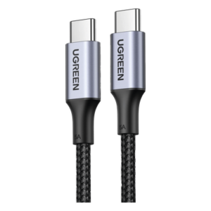 UGREEN 70429 – Cable USB-C a USB-C / Carga Rápida 100W / Transferencia 480 Mbps / PD3.0 / QC4.0 / Nylon Trenzado / 2 m (6.6 ft)