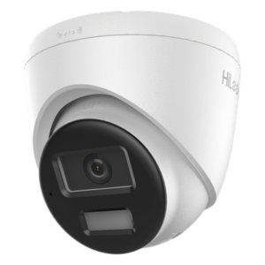 HiLook by HIKVISION IPC-T220HA-LUC – Cámara Turret IP / 2 Megapixel / Dual Light IR 20 m (65.6 ft) + Luz Blanca 15 m (49.2 ft) / Lente 2.8 mm / Ángulo 101° / Audio Integrado / IP67 / PoE