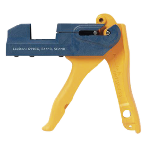FLUKE NETWORKS JR-LEV-2 – Herramienta de Terminación / Para Conectores de Impacto 110 / Leviton 61110, 5G110 y 6110G / Operación con Una Mano / Cabezal Ajustable
