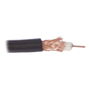 VIAKON RG59USYSCOB – Cable Coaxial RG59 / Conductor Cobre 20 AWG / Blindaje 80% / 6.5 mm OD / 76 Ohm / 82% Velocidad