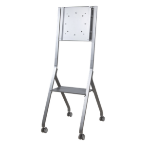 EPCOM U1SS – Soporte Móvil para Pantalla / Carga 100 kg (220 lbs) / 55" a 98" / VESA 400 x 400 mm / Superficie Antibacteriana / Base con Ruedas