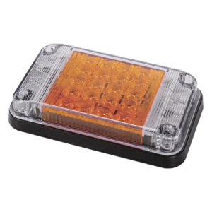 EPCOM INDUSTRIAL SIGNALING XLTE2345A – Luz de Advertencia LED / 7x4 pulgadas / 66 LED de Alta Intensidad / 12 VCC / 10 Patrones de Destello / Montaje Permanente