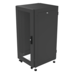 LINKEDPRO BY EPCOM LP-6060-24U-R2 – Gabinete de Piso 19in / 24UR / 600 mm Profundidad / Carga 532 kg / Puerta con Cristal Templado / Cierre 3 Puntos