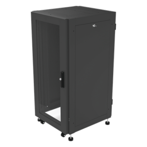 LINKEDPRO BY EPCOM LP-6060-24U-R2 – Gabinete de Piso 19in / 24UR / 600 mm Profundidad / Carga 532 kg / Puerta con Cristal Templado / Cierre 3 Puntos