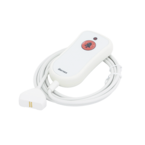IBERNEX NX0881/MG – Pulsador de Cama / Antibacteriano / Botón de Alarma 20 mm / IP67 / Cable 2 m Resistente al Fuego / Braille SOS