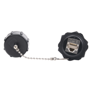 LINKEDPRO BY EPCOM LP-C6WP-CP – Acoplador Industrial / Cat 6 Blindado / IP67 Waterproof / -10°C a 60°C / 750 Ciclos / 50μm Oro