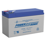 POWER SONIC PS-1270-F1 – Batería de Respaldo / 12V / 7 Ah / Tecnología AGM/VRLA / Terminales F1 / 5 Años Vida Útil / UL Reconocida