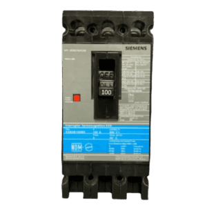 SIEMENS ED63B100MX – Interruptor Termomagnético / 3 Polos / 100 A / 600 VCA / Capacidad Interruptiva 65 kA / 400 Hz