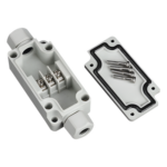 PRECISION PST-PBT-3P – Caja de Conexión Exterior / IP66 / 3 Líneas / Terminales Tipo Herradura / Calibre 12-22 AWG / -40°C a +120°C