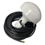 SYSCOM SD-GPS-005 – Antena GPS Marina / 1575.42 MHz / 28 dBi / Omnidireccional / Cable RG58 10 m (32.8 ft) / SMA Macho / Soporte Rotativo