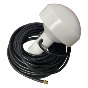 SYSCOM SD-GPS-005 – Antena GPS Marina / 1575.42 MHz / 28 dBi / Omnidireccional / Cable RG58 10 m (32.8 ft) / SMA Macho / Soporte Rotativo