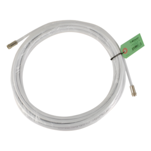 WILSONPRO / WEBOOST 950-630 – Jumper Coaxial / RG-6 / 9.14 m (30 pies) / Conectores F Macho / 75 Ohm / Blanco