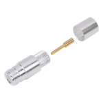 RF INDUSTRIES,LTD RFN-1028-2L2 – Conector RF / N Hembra / Anillo Plegable / LP600 LMR-600 7977A CNT-600 / Cuerpo Bronce Plateado / Contacto Oro