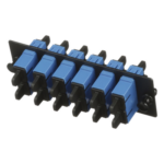 PANDUIT FAP6WBUDSCZ – Placa Acopladora de Fibra Óptica / 6 Conectores SC Dúplex / 12 Fibras Monomodo OS1/OS2 / Color Azul
