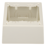 PANDUIT JBP2DIW – Caja de Pared Superficial Doble / PVC Autoextinguible / 5.19 x 5.19 x 2.75 in (131.9 x 131.9 x 69.8 mm) / Blanco Mate
