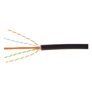 SIEMON 9A6O4A5-01-R1A – Bobina de Cable Industrial (UTP) de 4 pares, Cat6A de 10Gbps, Planta Externa con Gel Enterrado Directo, Color Negro, 305m