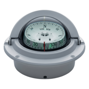 RITCHIE F-83W – Brújula Marítima / Montaje Empotrado / Dial 76 mm / Iluminación NiteVu / Compensadores Integrados / Joya de Zafiro / Bloqueo Rápido DirectiveForce