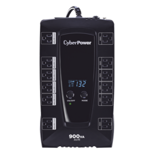 CYBERPOWER AVRG900LCD – UPS Línea Interactiva / 900 VA / 480 W / 12 Tomas NEMA 5-15R / AVR / Supresión 1030 J / Energy Star