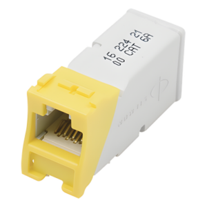 SIEMON Z6-05 – Jack UTP Categoría 6 / Montaje Híbrido Plano y Angulado / Terminación Z-Tool / Color Amarillo